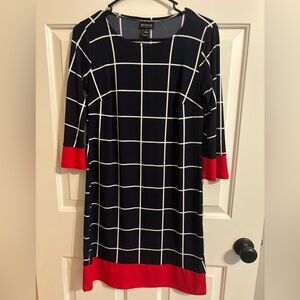 Enfocus Studio women’s blue and white striped dress-size 4-like new